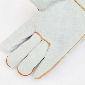 Gants de sécurité en cuir pleine fleur résistants à la chaleur et aux flammes, avec manchette extra longue, pour soudeurs et travailleurs industriels, modèle LGW-0047 - Product Image 6