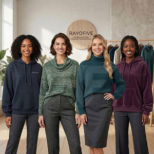 เสื้อฮู้ดดี้โอเวอร์ไซส์ผ้าฝ้ายเฟรนช์เทอร์รี่เนื้อหนา 100% แบบไม่มีเชือกผูก  บุซับในอย่างดี  พร้อมปักโลโก้ตามสั่ง - Product Image 4