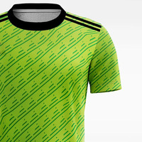 Maillots de football unisexes imprimés à séchage rapide en gros, uniformes de football personnalisés, nouveaux vêtements d'entraînement 100 % polyester à vendre