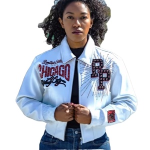 Chaquetas Bomber de Piel de Oveja para Invierno, Diseño Personalizado al por Mayor, Unisex, Ligeras, Cortavientos, con Cierre Completo, Cuello Alto, Casuales y Transpirables - Product Image 1