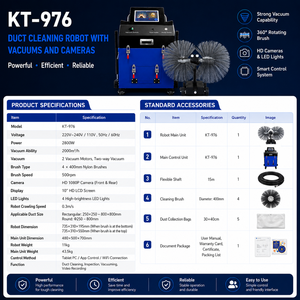 Robot Profesional para <span class=keywords><strong>Limpieza</strong></span> <span class=keywords><strong>de</strong></span> Conductos <span class=keywords><strong>de</strong></span> <span class=keywords><strong>Aire</strong></span>, Equipo <span class=keywords><strong>de</strong></span> <span class=keywords><strong>Limpieza</strong></span> <span class=keywords><strong>de</strong></span> Conductos HVAC con Cámara <span class=keywords><strong>y</strong></span> Cepillo para <span class=keywords><strong>Mantenimiento</strong></span> <span class=keywords><strong>de</strong></span> Edificios - Product Image 4