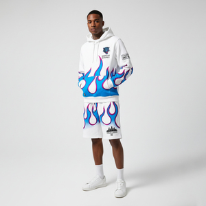 Aplicación de Bordado Fire de 2 Piezas, Logotipo Personalizado OEM, Ropa Urbana de Felpa Francesa de Secado Rápido, 100% Algodón, Serigrafía, para Hombre - Product Image 3