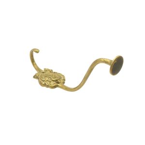 <b>Decorative</b> Brass Wall <b>Hooks</b> Antique Finish Hanging Fixture Stylish <b>Coat</b> Holder For Entryway Bedroom Bathroom Storage Needs - Product Image 3