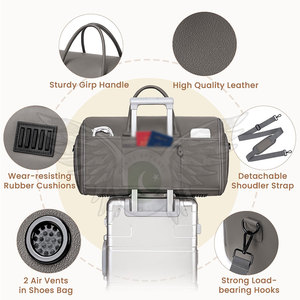 Sac de voyage pour passagers, pour effets personnels et vêtements, sac de voyage en cuir, sac de voyage prêt à l'emploi pour les routines quotidiennes et les escapades - Product Image 4