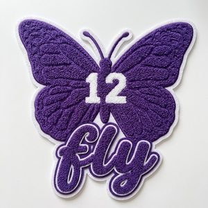 Chenille Fabric Dancer Elephant Iron-On Sorority Embroidered Applique Embroidery Patches <b>Jacket</b> - Product Image 5