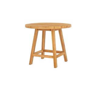 Table ronde stable et écologique pour l'extérieur, au design minimaliste et en bois de teck, pour la décoration de meubles de maison - Product Image 1