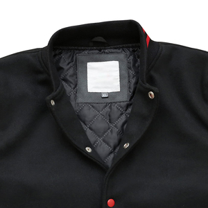 เสื้อแจ็คเก็ตวาร์ซิตี้แบบมีรูระบายอากาศ คอปกแบบคอกลม พิมพ์โลโก้ตามสั่ง แขนยาวเต็มตัว เสื้อแจ็คเก็ตเบสบอลสำหรับผู้ชาย ขายส่ง - Product Image 4