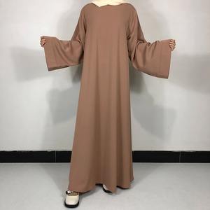 Abaya unie de couleur unie du Royaume-Uni avec ceinture offerte, robe simple et modeste de haute qualité pour femmes musulmanes, vêtements islamiques pour l'Aïd et le Ramadan - Product Image 3