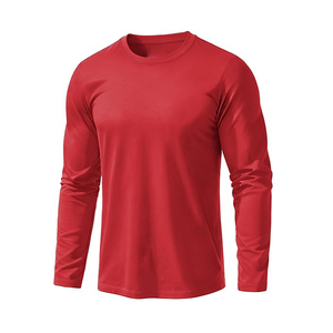 Productos Más Vendidos al por Mayor, Ropa para Hombre, Camiseta Personalizada de Manga Larga Lisa, Camiseta de Poliéster de Secado Rápido para Hombre - Product Image 5