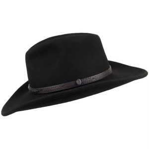 Chapeaux de cowboy en cuir pour l'extérieur, toutes tailles disponibles, chapeaux de cowboy en cuir véritable faits à la main, couleur noire, chapeaux d'équitation pour hommes - Product Image 3