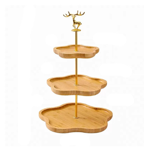 Wooden <b>Cake</b> <b>Stand</b> Best Selling for <b>Cake</b> Decorations & Pastries Cupcake Tray <b>3</b> <b>Tier</b> Decorative Wooden <b>Cake</b> <b>Stand</b> - Product Image 3