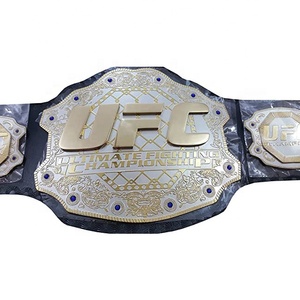 Cinturón de campeonato chapado en oro de acero inoxidable personalizado de lujo para Jiu-Jitsu y premios deportivos de boxeo Tamaño y logotipo personalizables - Product Image 2