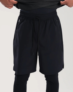 Shorts de bain modestes pour hommes, style Awrah, en tissu toile écologique et respirant, couleurs personnalisables, taille élastique - Product Image 4