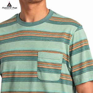 T-shirts rayés pour hommes de qualité supérieure, style marine, en jersey, en coton, vente en gros, très populaires - Product Image 6