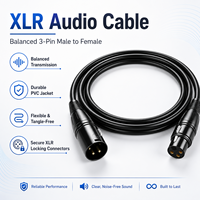 Câble de signal audio XLR professionnel mâle-femelle 3, 4, 5 broches pour microphone, DMX512, faisceau de câblage pour éclairage de scène et table de mixage DJ