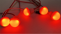 Lumières LED à points pixel 12V 50mm Cabochon RGB IP67 PC pour décoration extérieure de manèges, angle de faisceau de 120 degrés, CRI 85
