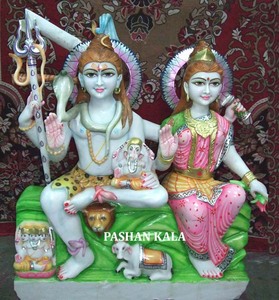 Beautiful Marble Shiv Ji Statue - Product Image 2