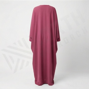 Abaya musulmane pour femmes de haute qualité, vente en gros, couleur personnalisée, nouvelle mode, robe islamique traditionnelle, polyester léger - Product Image 2