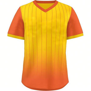 เสื้อเบสบอลแขนสั้นผู้ชาย โพลีเอสเตอร์ 100% 220 GSM แห้งเร็ว พิมพ์ลายโลโก้ตามสั่ง ดีไซน์ล่าสุด 2026 - Product Image 4