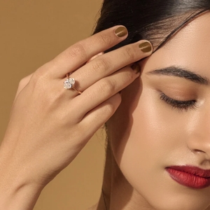Bague de fiançailles classique ovale solitaire, diamant CVD cultivé en laboratoire de 1,0 ct, plaqué or 10/14/18 carats, certifié IGI, bague de mariée de luxe - Product Image 2