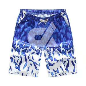 Shorts Casuales de Algodón para Hombre, Cintura Media, Transpirables, de Secado Rápido, Tallas Grandes, para Entrenamiento, Diseño Liso Teñido, para Adultos - Product Image 5