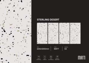 กระเบื้องพอร์ซเลน Elite Matt ขนาด 600x1200 มม. กระเบื้องปูพื้นและผนังขนาดใหญ่ สำหรับบ้านหรู อพาร์ทเมนท์ และตกแต่งภายในเชิงพาณิชย์ - Product Image 4