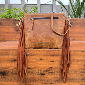 New Customized Logo Hand Tooled Leather Flap Ladies Bag Fashion High Quality Cowhide Leather Luxury Design Handbags for Women's - Product Image 5