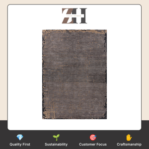 <b>Hand</b> <b>Tufted</b> Wool and Viscose Rust Rectangle <b>Rug</b> Premium Quality Handmade Area <b>Rug</b> - Product Image 6