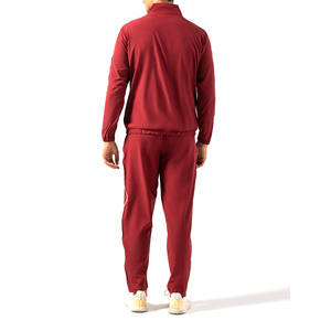 Men's <b>Red</b> Solid Streetwear Track Suit Full Zip Knitted Fleece 300 GSM ODM Winter Breathable - Product Image 5