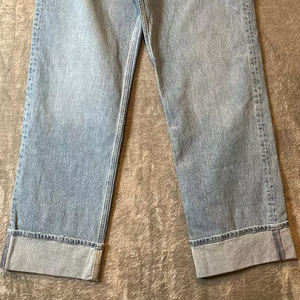 Jean baggy pour femme OEM, coupe ample, taille haute, denim, jambe large, style vintage streetwear, fabricant en gros - Product Image 3