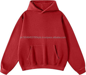 Sudadera con Capucha Extra Grande Vintage para Hombre, Sudadera de Felpa Gruesa 100% Algodón, Sudadera con Capucha Bordada para Hombre - Product Image 1