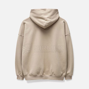 เสื้อฮู้ดดี้โอเวอร์ไซส์ผ้าคอตตอนผสมสำหรับผู้ชาย สไตล์สตรีทแวร์ มีกระเป๋า ดีไซน์ทันสมัย ทรงปกติ เหมาะกับฤดูหนาว - Product Image 2