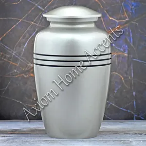 Elegante Urna Funeraria de Aluminio Hecha a Mano para Hacer Homenaje a sus Seres Queridos por Axiom Home Accents Modern Tribute Unique - Product Image 2