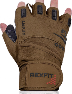 Rexfit <b>Half</b> Finger Gym Fitness Gloves Mesh Breathable Non <b>Slip</b> Adjustable Wrist Strap Unisex for Training Weight Lifting - Product Image 6