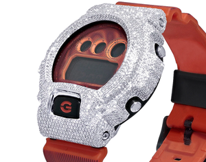 ข้อเสนอที่ดีที่สุดสำหรับนาฬิกา G Orange 6900 Iced Out Diamond 9 9/10 กะรัต - Product Image 1