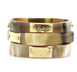 Bracelets faits à la main en corne de buffle naturelle, écologiques, bijoux de mode, design couleur corne naturelle - Product Image 2