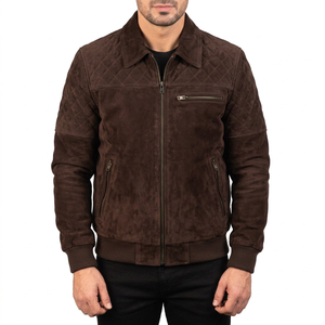 Fabricant de vestes en daim sur mesure pour les entreprises de vêtements, vente en gros de vestes en daim d'agneau véritable, faible MOQ - Product Image 3