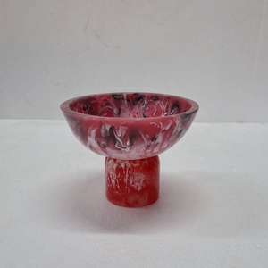Custom Designed Polished <b>Clear</b> <b>Resin</b> Food Grade Durable Cute Design Party Use Salad Serving Bowl - Product Image 1