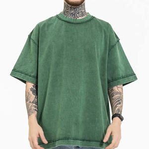 เสื้อยืดผู้ชายทรงโอเวอร์ไซส์ ผ้าเจอร์ซีย์ใยฝ้าย/ใยไผ่ ขายส่ง พร้อมสกรีนลายตามสั่ง เป็นมิตรกับสิ่งแวดล้อมและระบายอากาศได้ดี - Product Image 4