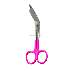 Tijeras de enfermera Lister alemanas premium de 1 pieza, 5.5 pulgadas, de acero inoxidable con mango rosa, juego de instrumentos quirúrgicos, instrumentos médicos - Product Image 1