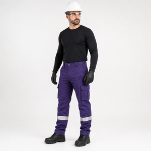 Pantalones de Seguridad Personalizados, Ropa Industrial de Seguridad con Tela Resistente de Poliéster y Algodón, Detalles Reflectantes de Alta Visibilidad - Product Image 4