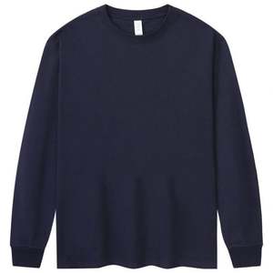 Sweat-shirt à col rond en gros, personnalisable avec logo, en jersey 100% coton tricoté, couleur unie, à manches longues, pour homme - Product Image 4