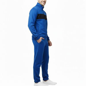 Survêtement d'hiver pour homme de haute qualité |   Col montant et logo sur le devant |   Vêtements de sport de couleur unie |   Fournisseur OEM - Product Image 5