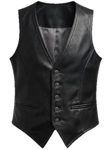 Chaleco para Hombre, Color Marrón, 100% Poliéster, Antiarrugas, de Secado Rápido, Cuello en V, Cuello Alto, Estilo Urbano, Ropa de Invierno - Product Image 3