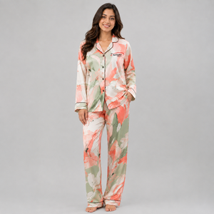 Luxury Women Pajama <b>Set</b> Soft Cotton Breathable Comfortable Two Piece Nightwear Lounge Sleepwear Home Wear <b>Set</b> for Women - Product Image 1