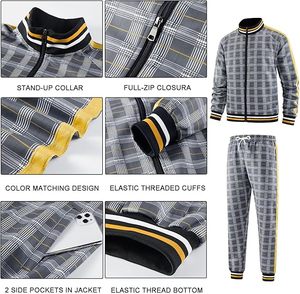Conjunto Deportivo de Alta Gama para Hombre, Estilo Urbano, Invernal, Grueso, Informal, de Dos Piezas, para Clima Frío - Product Image 6