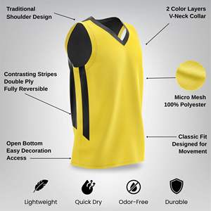 Camisetas de Baloncesto Sublimadas, Transpirables, UPF 50, 100% Poliéster, Tallas Grandes, sin Mangas, Personalizadas para Equipos, Servicio OEM, Último Modelo - Product Image 4