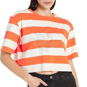 T-shirts courts pour femmes au design optimal, tricotés, respirants, séchage rapide, coupe classique, décontractés, 100 % coton - Product Image 5