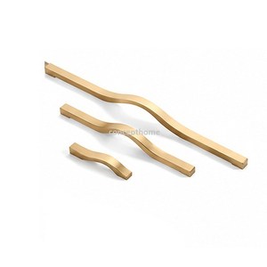 Poignées de meubles en métal noir minimalistes pour tiroirs, design durable - Product Image 3