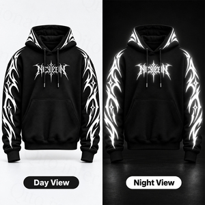 Hoodie de moto renforcé avec impression réfléchissante, doublure en aramide, protection pour moto, fabricant de vêtements de moto - Product Image 4